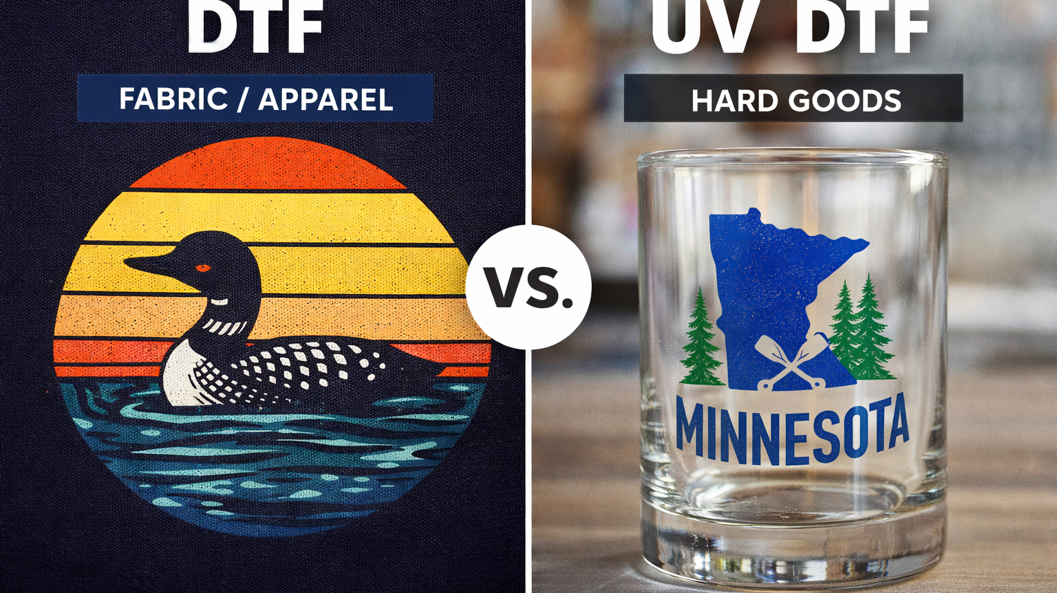 DTF vs. UV DTF: Which Transfer Should You Choose? (St. Cloud, MN Guide)