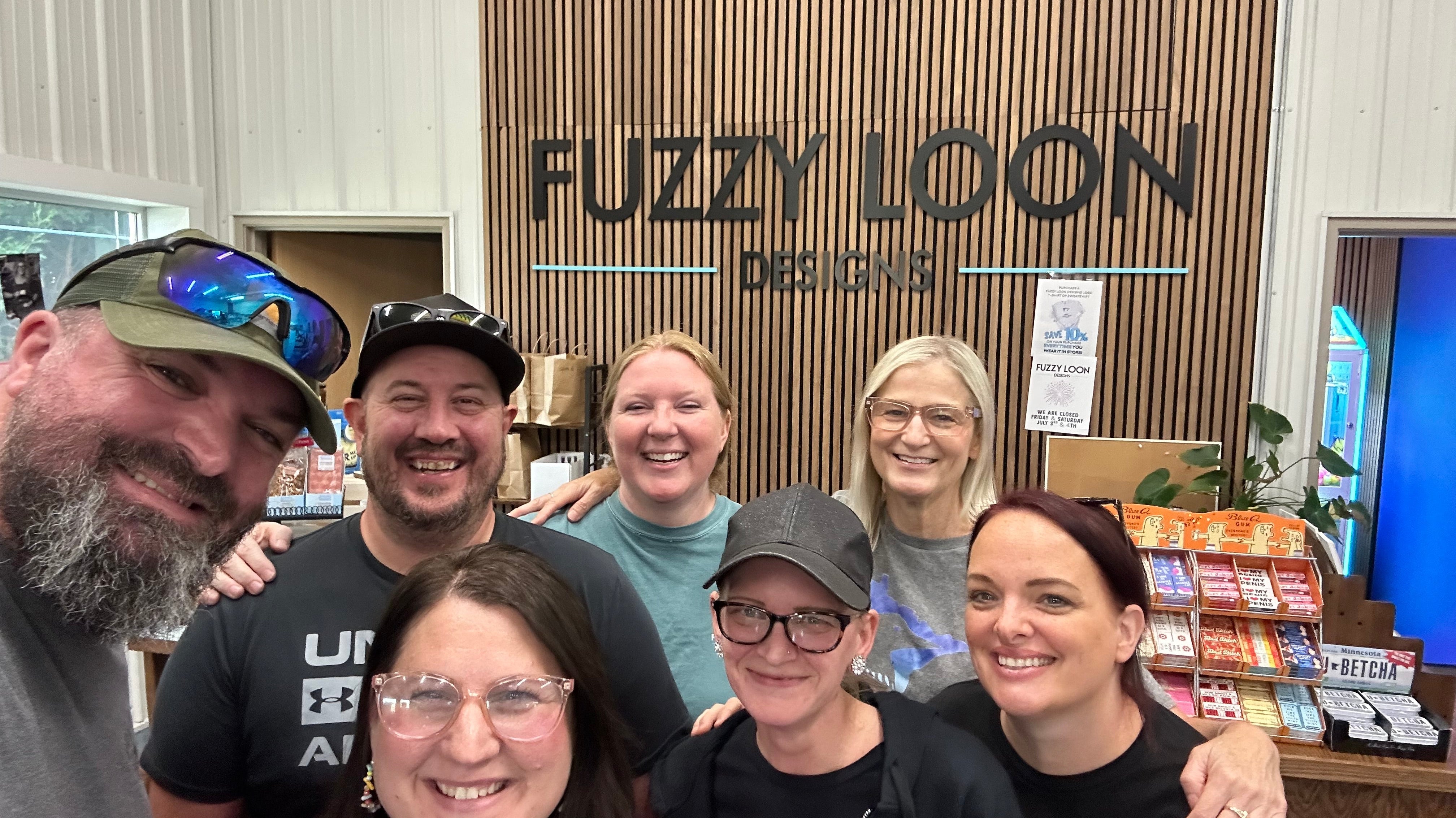 Fuzzy loon designs staff