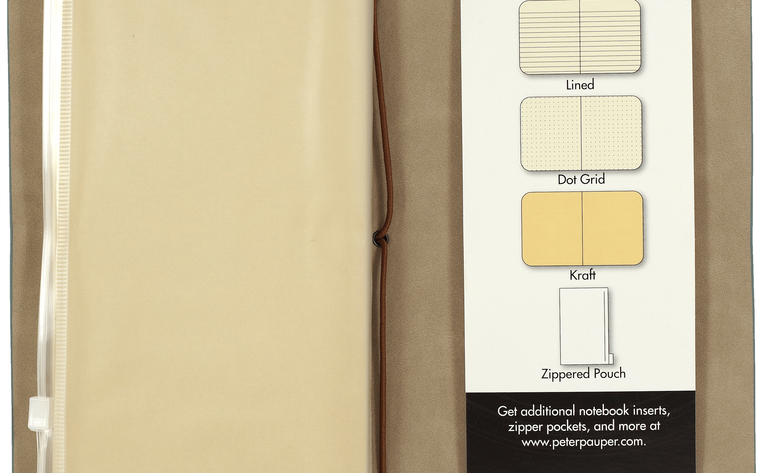 Soft blue textured notebook with a brown elastic loop closure. Minimalist design conveys a sense of simplicity and elegance.