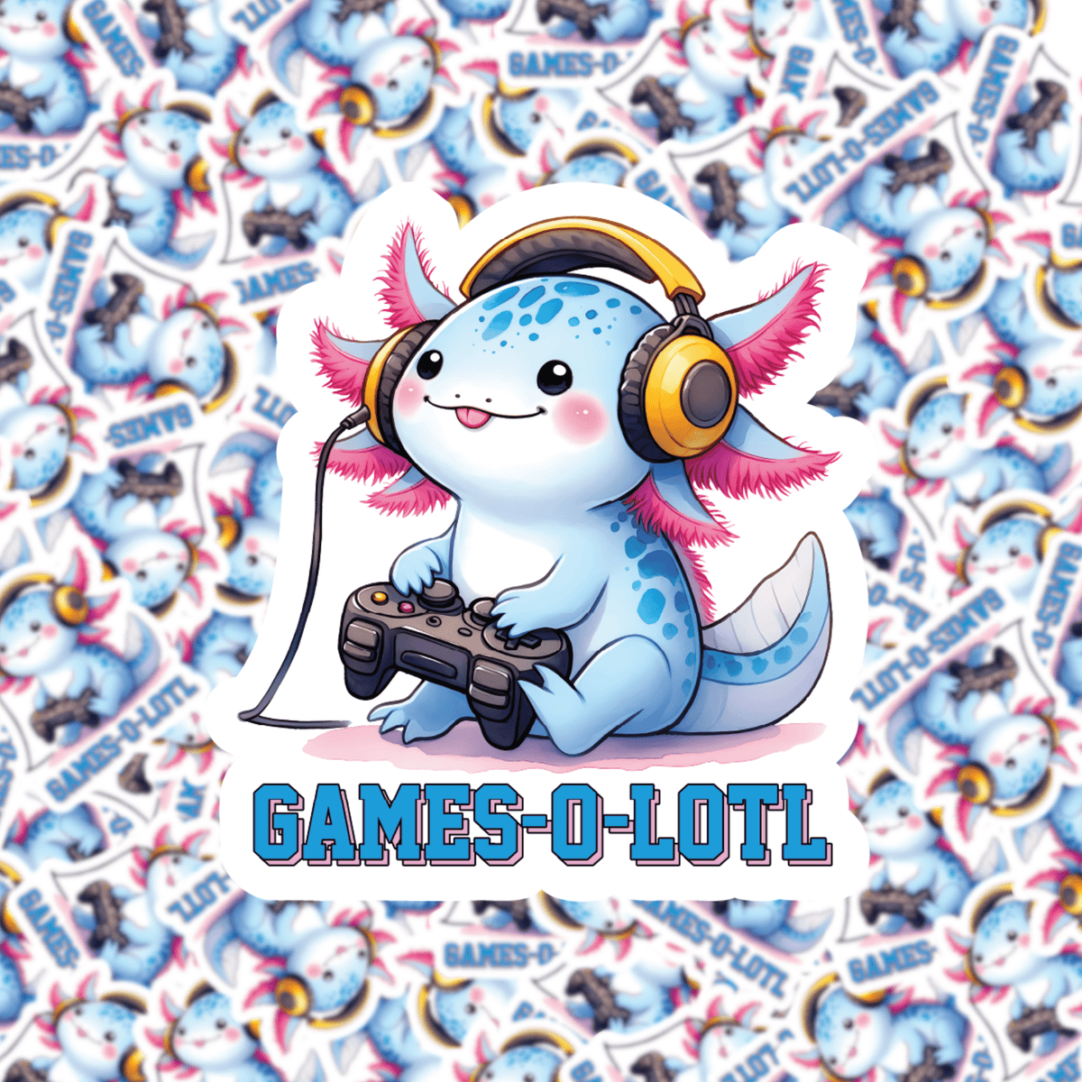 Games-O-Lotl Sticker – Fuzzy Loon Designs