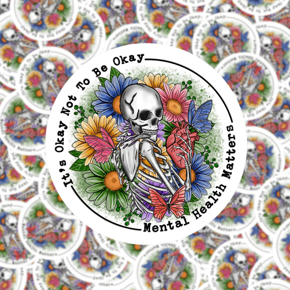 It's Okay Not to be Okay Sticker – Fuzzy Loon Designs