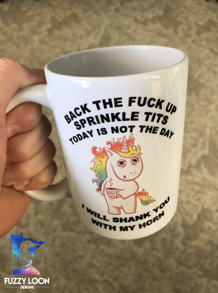 Angry Unicorn coffee mug