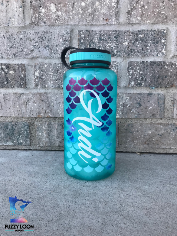 Mermaid - Water Bottle with Lid