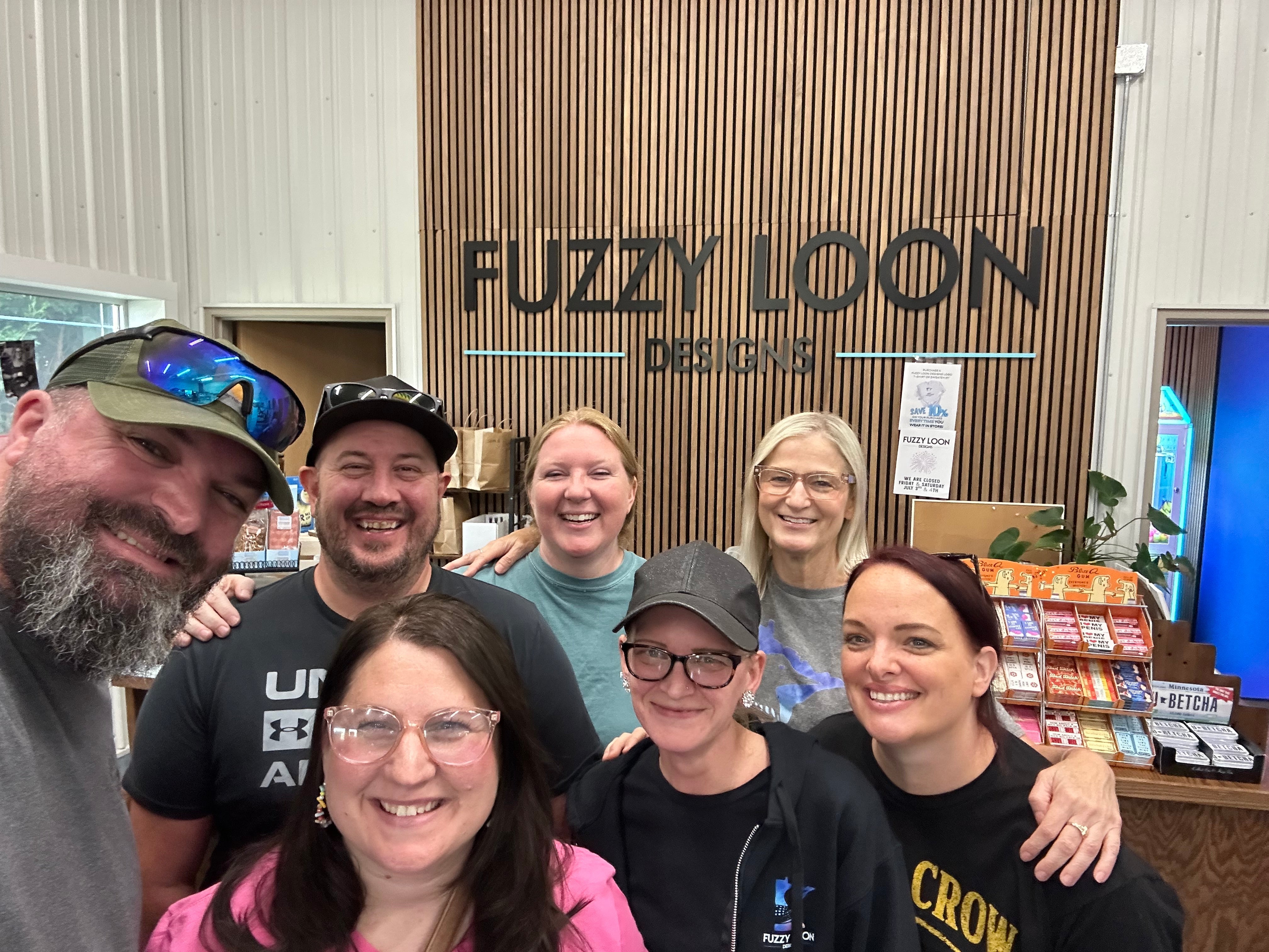 Fuzzy loon designs staff 