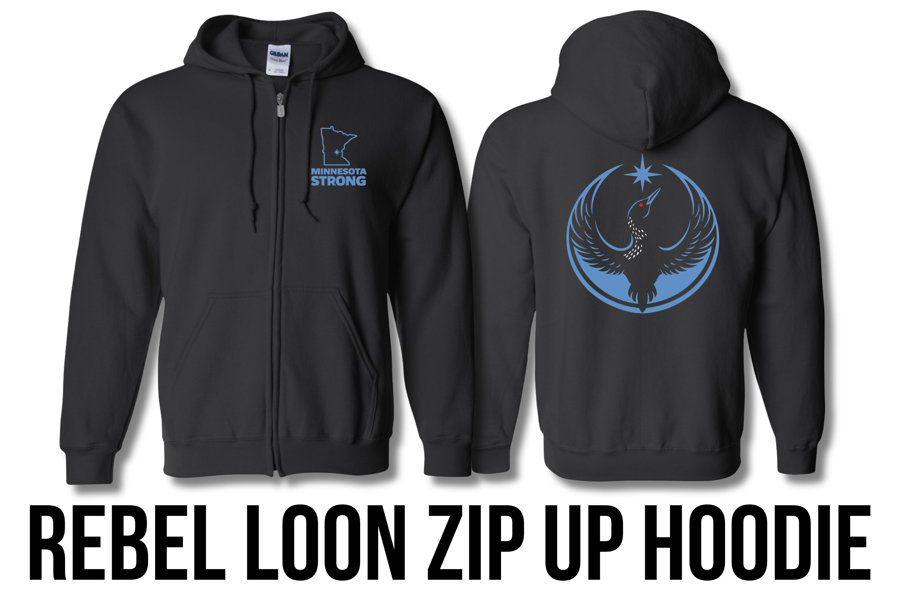 Shop Rebel Loon Merch — Printed in Minnesota by Fuzzy Loon Designs