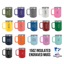 Merry & Bright | Engraved 15oz Insulated Mug