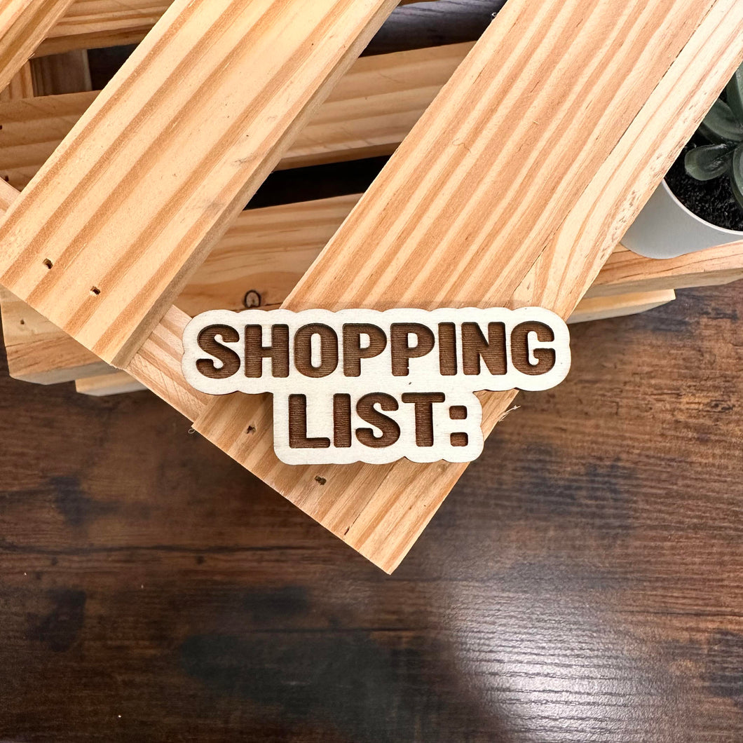 Shopping List | Wood Magnet