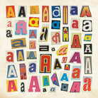 Collage of various "A" letters in diverse fonts and colors. Each letter is uniquely styled, showcasing an artistic, vibrant, and creative theme.