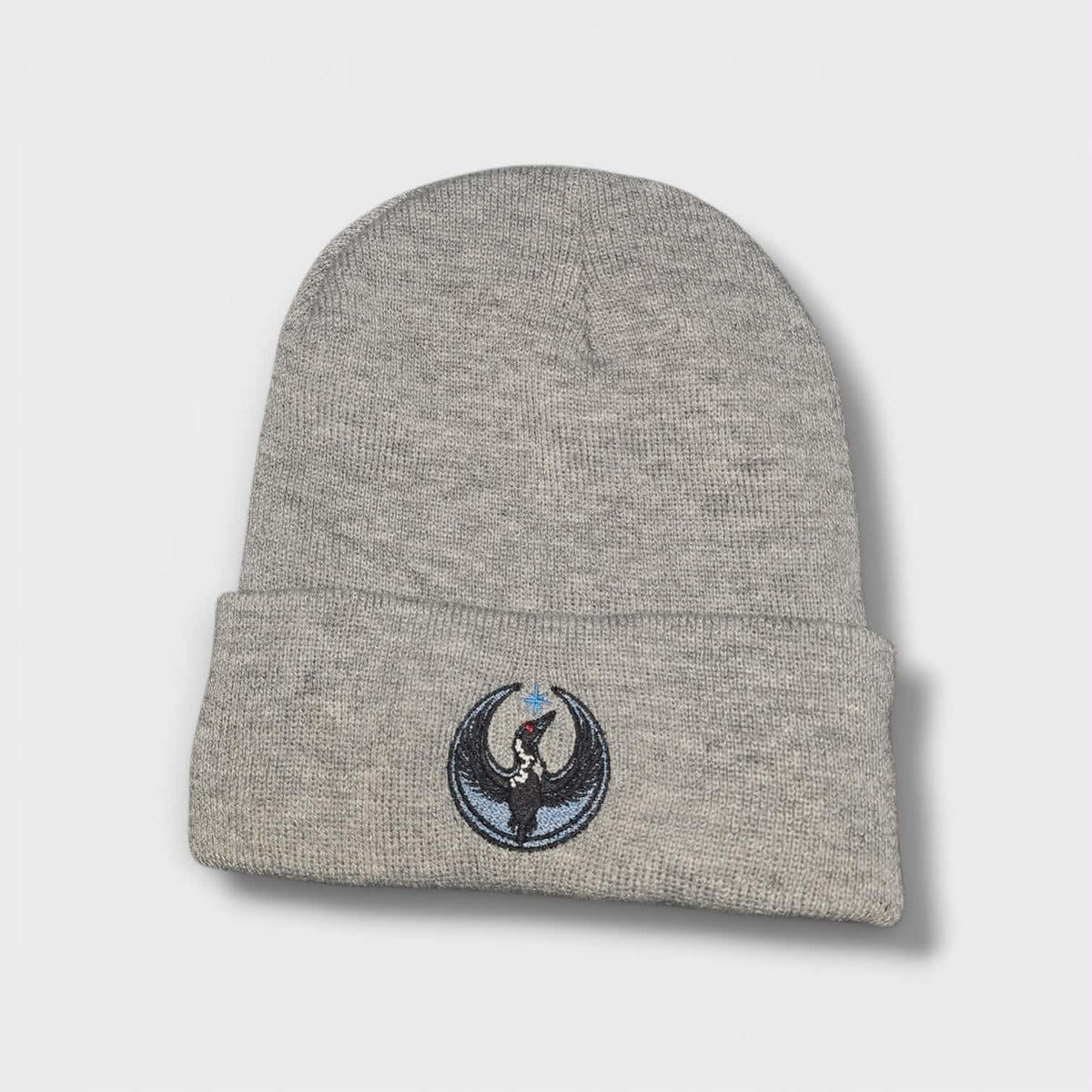 Rebel Loon Pattern Rebel Loon Beanie | Embroidered Cuffed Knit Hat – Fuzzy Loon Designs