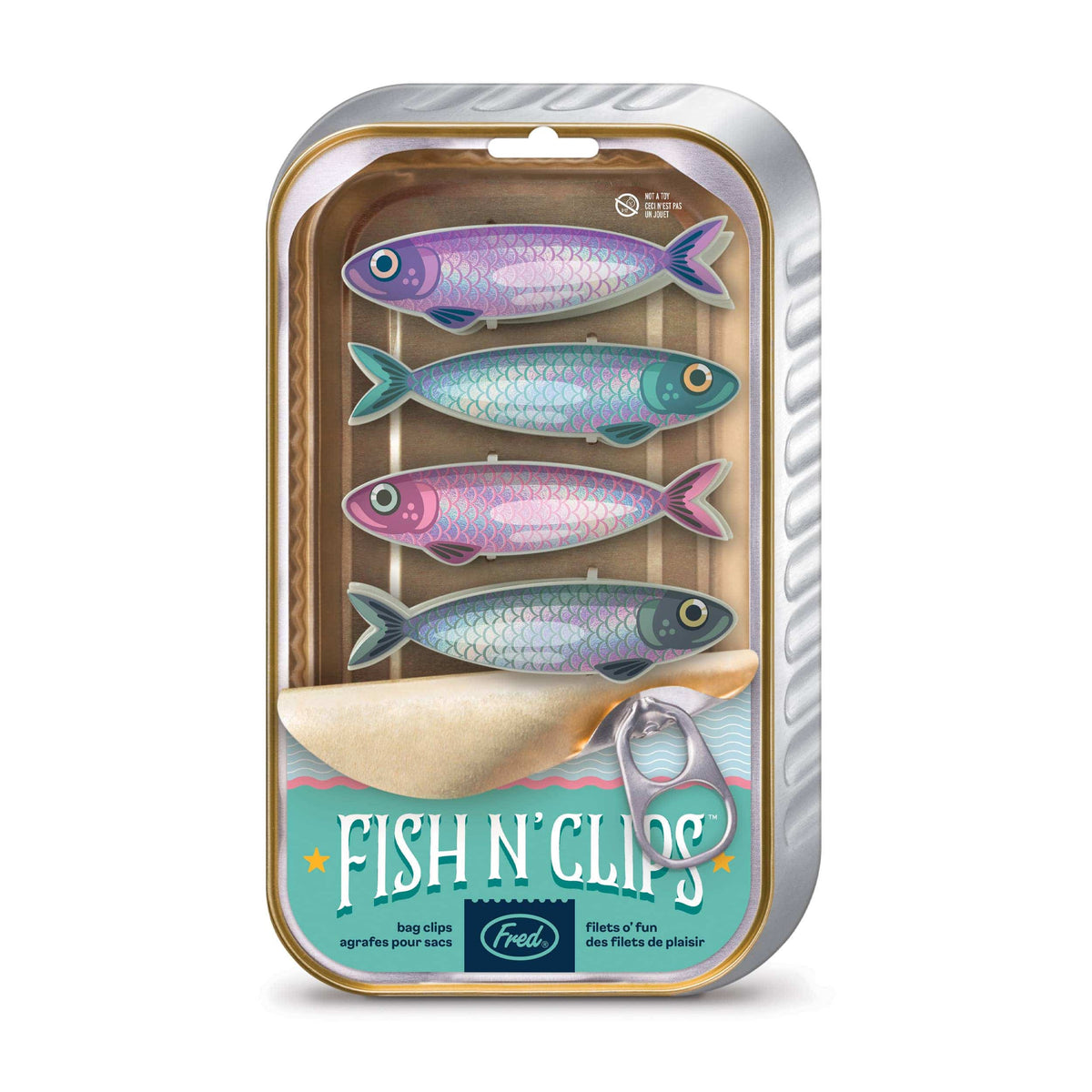 Fish 'N Clips - Sardine Bag Clips - Set of 4 – Fuzzy Loon Designs