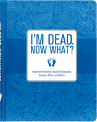Blue book with white text and design on a blue background