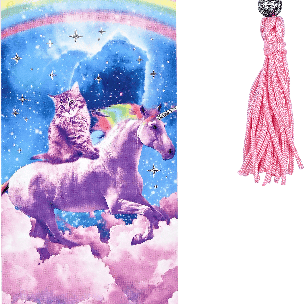 Unicorn & Kittens Forever Beaded Bookmark – Fuzzy Loon Designs