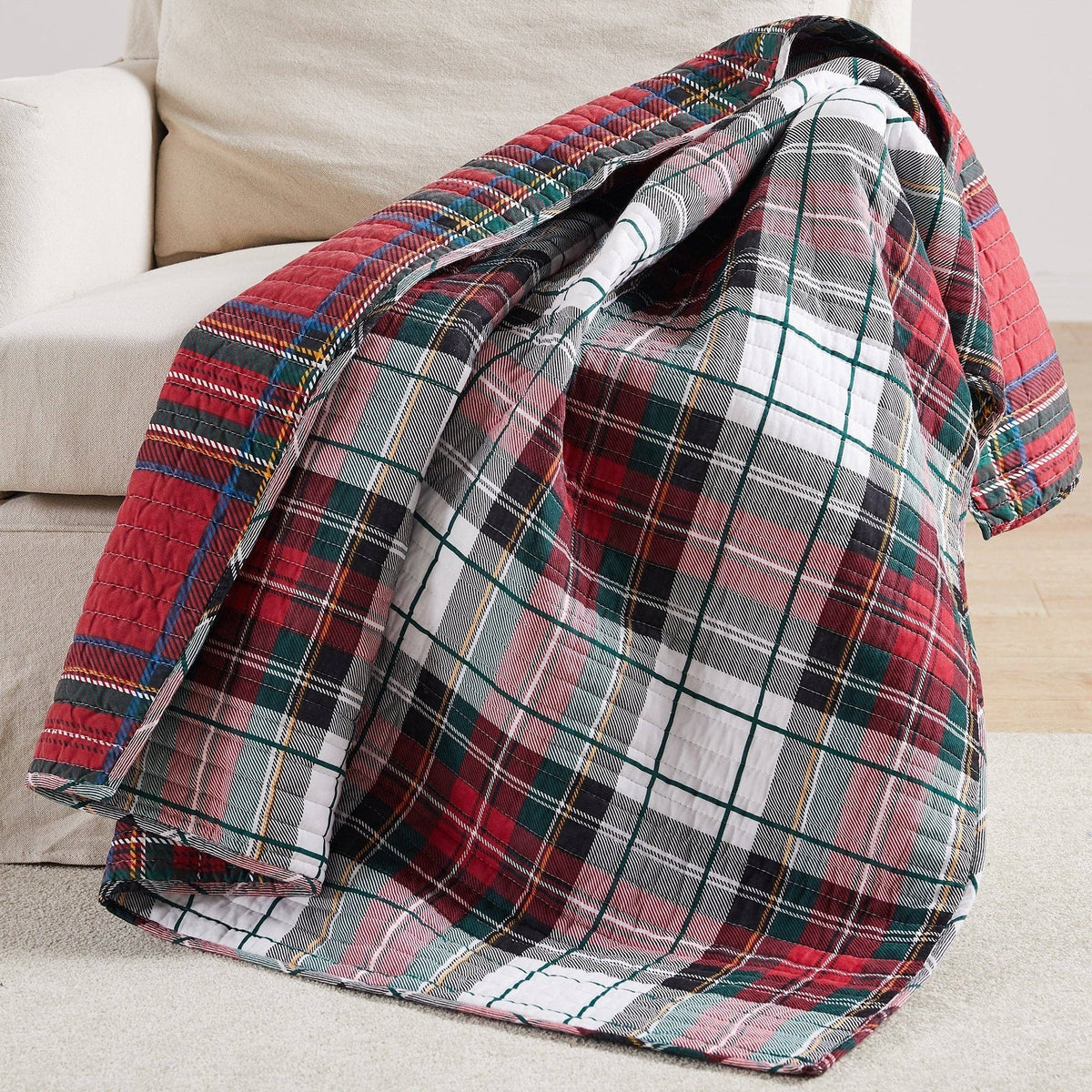 Spencer Plaid Quilted Throw – Fuzzy Loon Designs