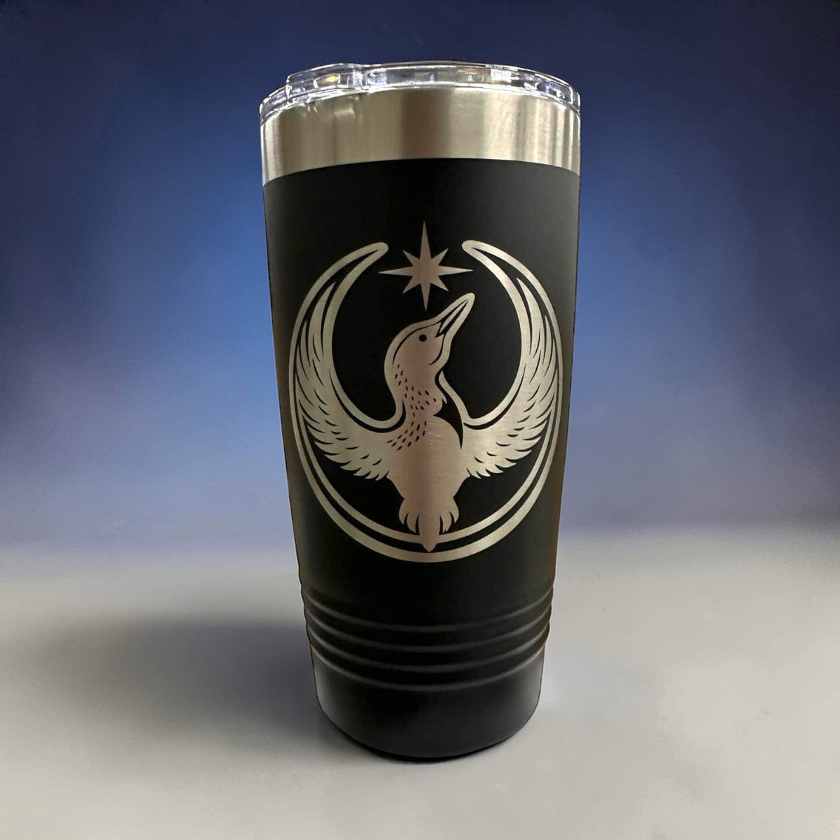 Rebel Loon Pattern Rebel Loon Engraved Tumbler – Fuzzy Loon Designs