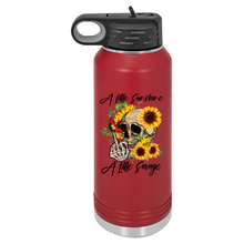 A Little Sunshine A Little Savage Skeleton | Insulated Bottle with Straw and Spout