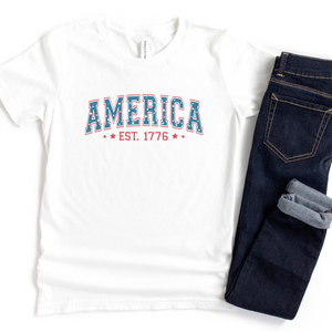 America Est. 1776 Patriotic Kids T-Shirt
