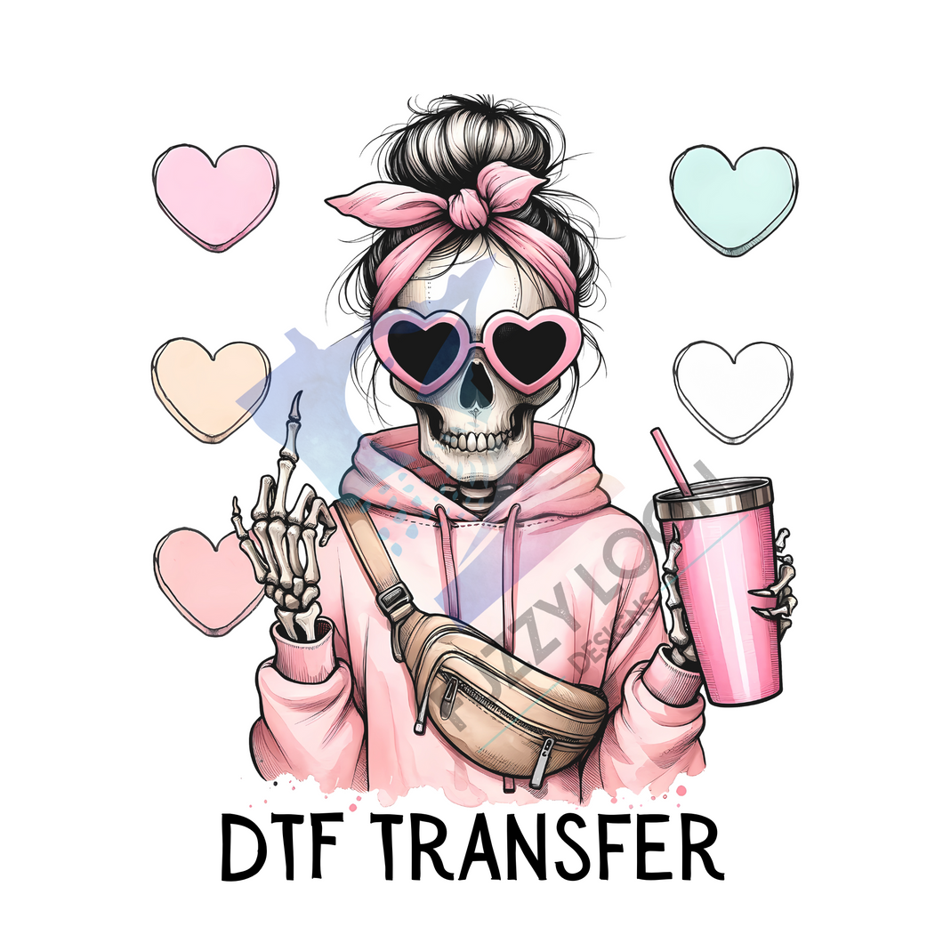 Basic Bitch Skeleton | DTF Transfer