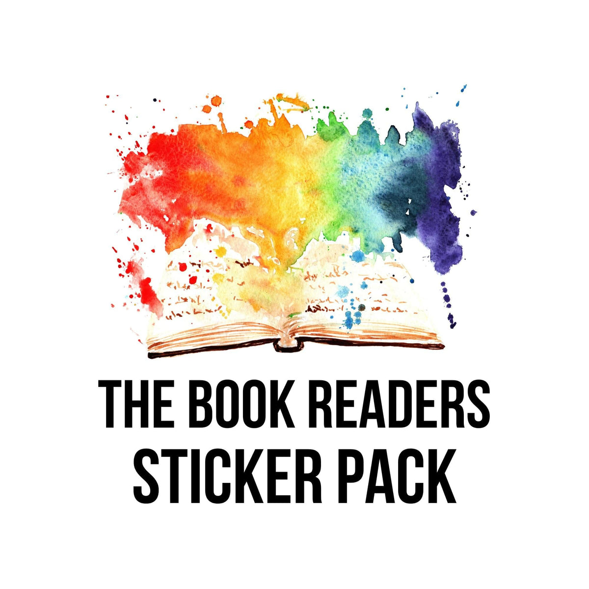Early Readers Sticker The Book Readers Pack | 11 Sticker Pack – Fuzzy Loon Designs