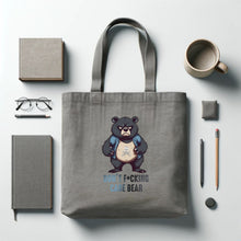 Don't F*cking Care Bear Canvas Tote
