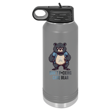 Don't Fucking Care Bear | Insulated Bottle with Straw and Spout