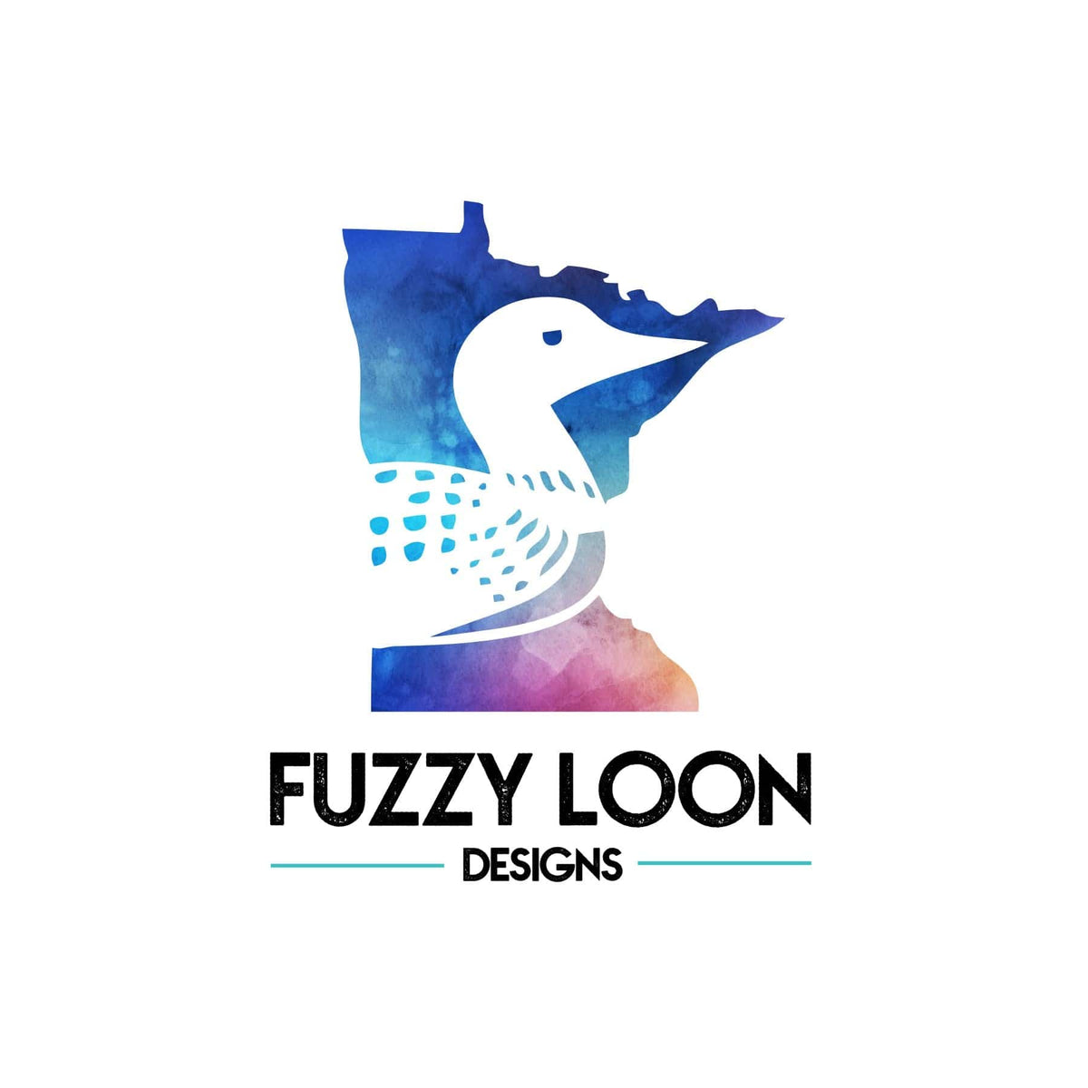 Fancy Loon Lettering Fuzzy Loon Designs - Custom Printing, Engraving, & DTF Transfers