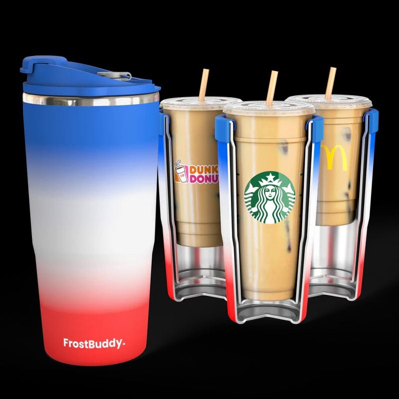 red white and blue to go buddy