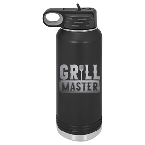 Grill Master | ENGRAVED Insulated Bottle with Straw and Spout