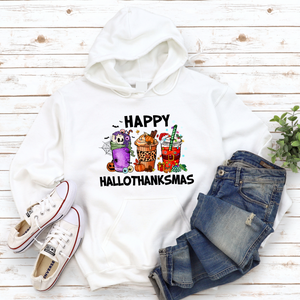 Happy Hallothanksmas Hoodie Sweatshirt