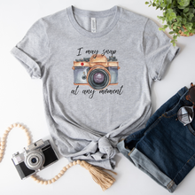 I May Snap at Any Moment Vintage Camera T-Shirt