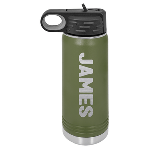 Personalized | ENGRAVED Insulated Bottle with Straw and Spout