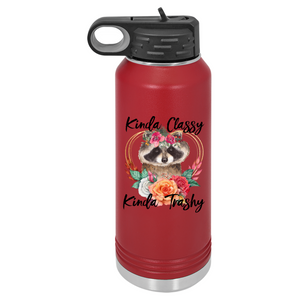 Kinda Classy Kinda Trashy Racoon | Insulated Bottle with Straw and Spout