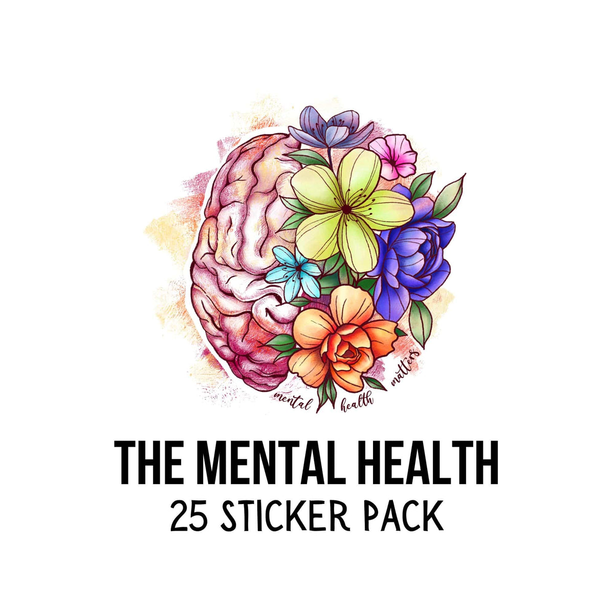 The Mental Health Pack | 25 Sticker Pack – Fuzzy Loon Designs