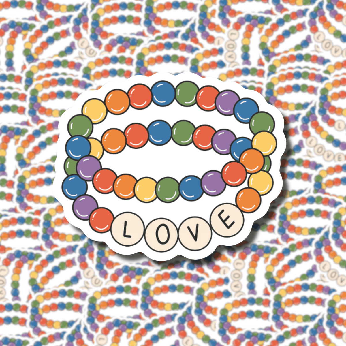Pride Love Friendship Bracelets Sticker