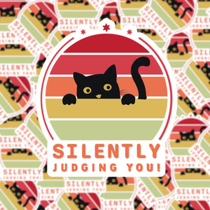 Silently Judging You Cat Sticker