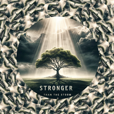 Stronger Than the Storm Circle Sticker