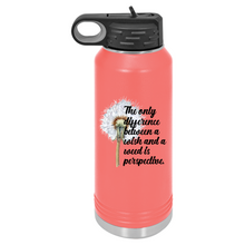 The Only Difference Between a Wish and a Weed | Insulated Bottle with Straw and Spout