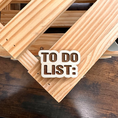 To Do List | Wood Magnet