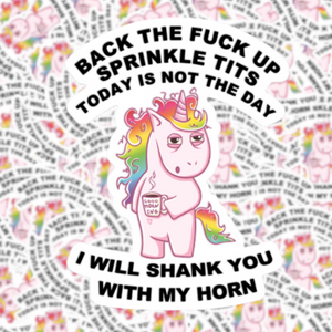 Vulgar Unicorn Sticker