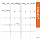 February 2026 calendar showing holidays: Groundhog Day on 2nd, Valentine's Day on 14th, Presidents' Day on 23rd. Events noted include Lunar New Year and Ash Wednesday.