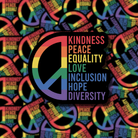 Kindness Peace Equality Love Pride Sticker