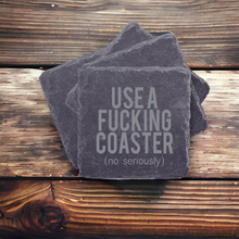 Use a Fucking Coaster | Slate Coaster Set