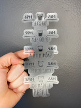 Transparent Water Bottle Tracker | Motivational Water Bottle Sticker