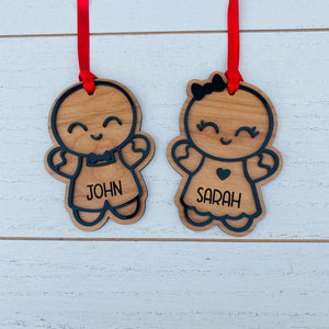 Two Layer Gingerbread Cookie Ornament