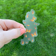 Transparent Monarch Butterflies Sticker