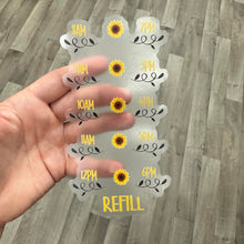 Transparent Be a Sunflower Sticker & Matching Water Tracker