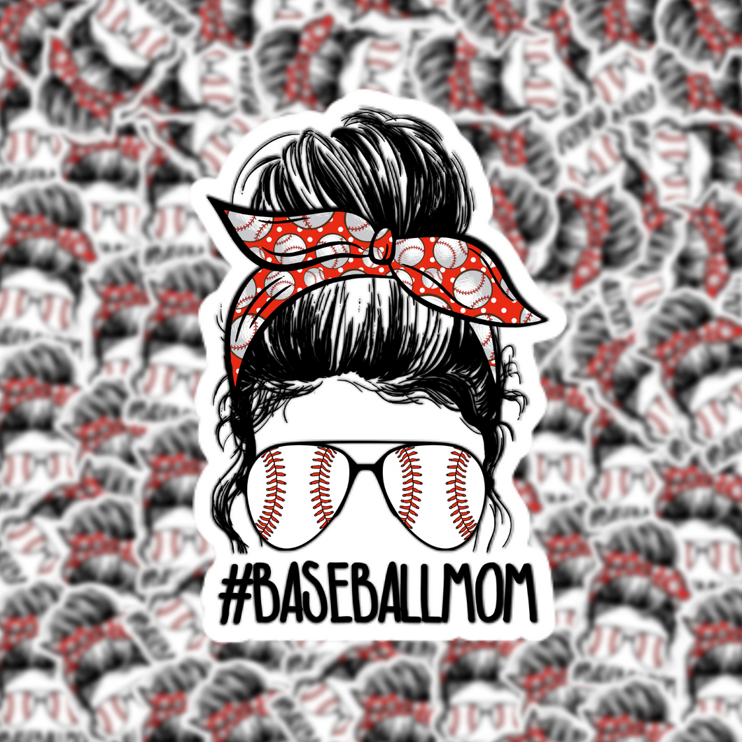 #BaseballMom Sticker