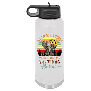 Be Kind Elephant | Insulated Bottle with Straw and Spout