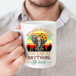 Be Kind Elephant Coffee Mug