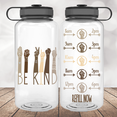 Be Kind Hands Water Bottle | 34oz