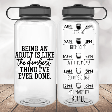 Adulting Water Bottle | 34oz